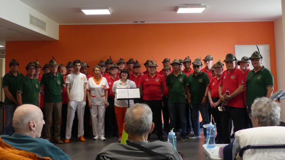 FESTA DEGLI ALPINI ALLA RSA VILLA CRISTINA MARIA