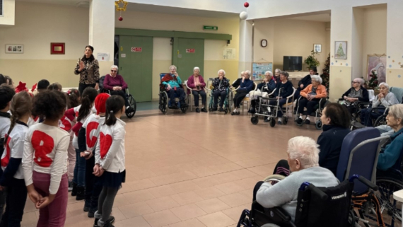 “AUGURI DI NATALE SPECIALI PER GLI OSPITI DELLA RSA ALDO MARITANO DI SANGANO”