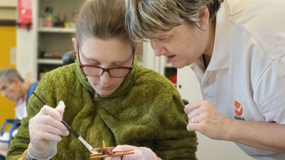 GRANDE SUCCESSO PER IL LABORATORIO DI ARTETERAPIA ALLA RAF DI COLLEGNO